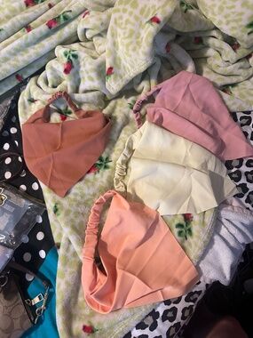 NEW LUKLAKA Chiffon Hair Scarf Bandana Headbands - 4 Pack